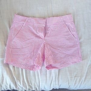 FINAL SALE Jcrew Pink & White Seersucker Shorts